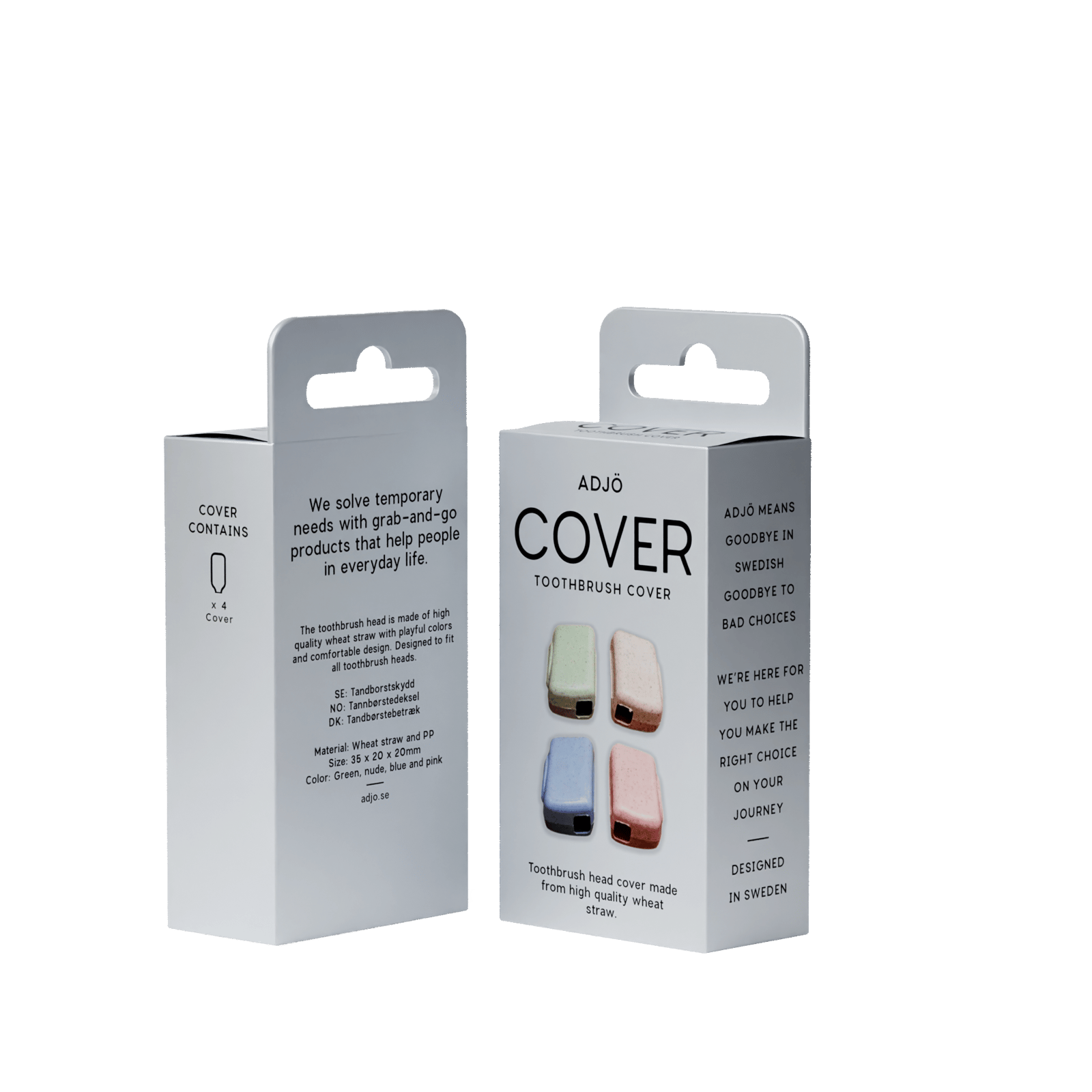ADJÖ COVER Toothbrush Cover 4-pack