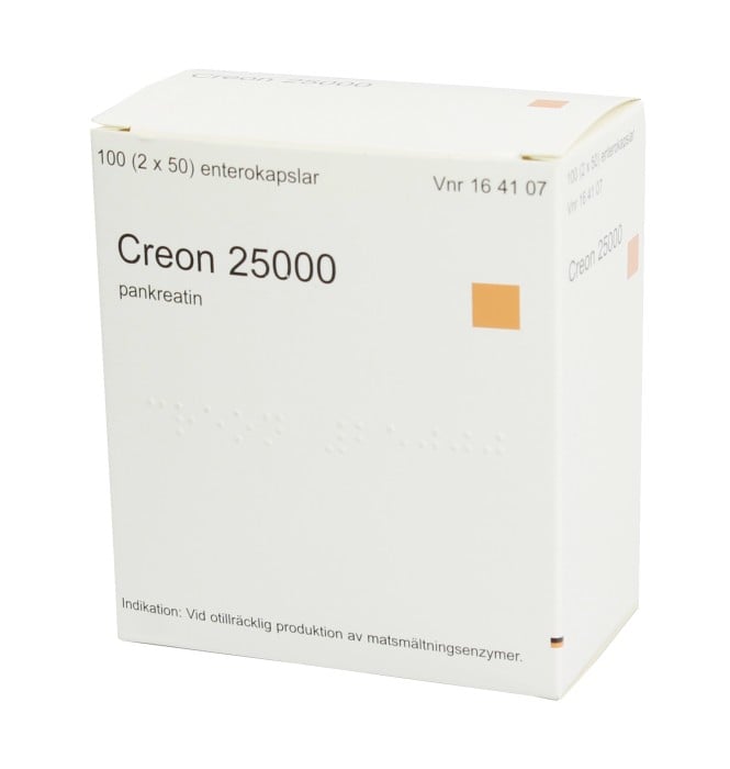 Creon 25000 Enterokapsel Burk 2 x 50 kapslar