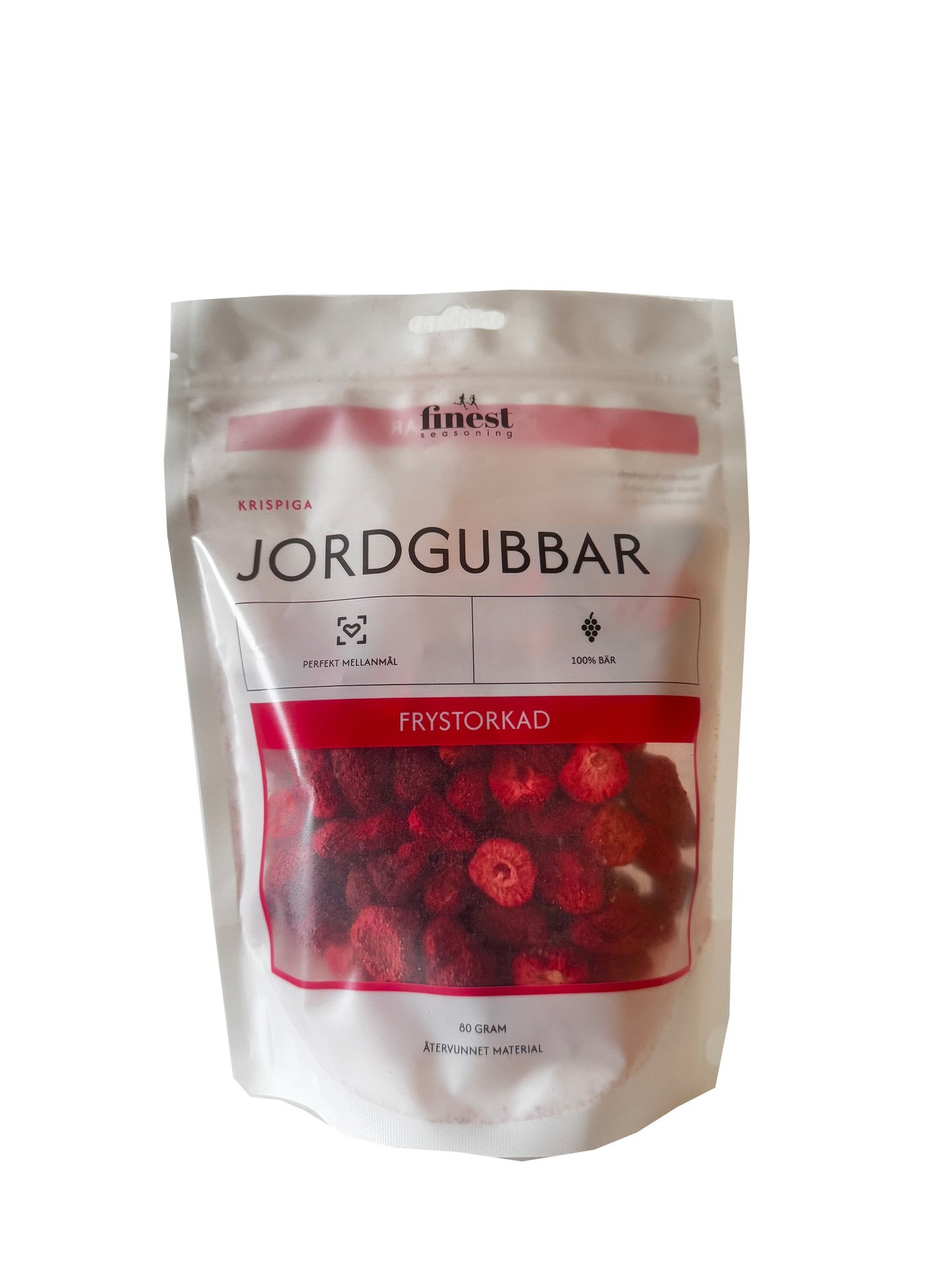 Finest Seasoning Frystorkade Jordgubbar 80 g