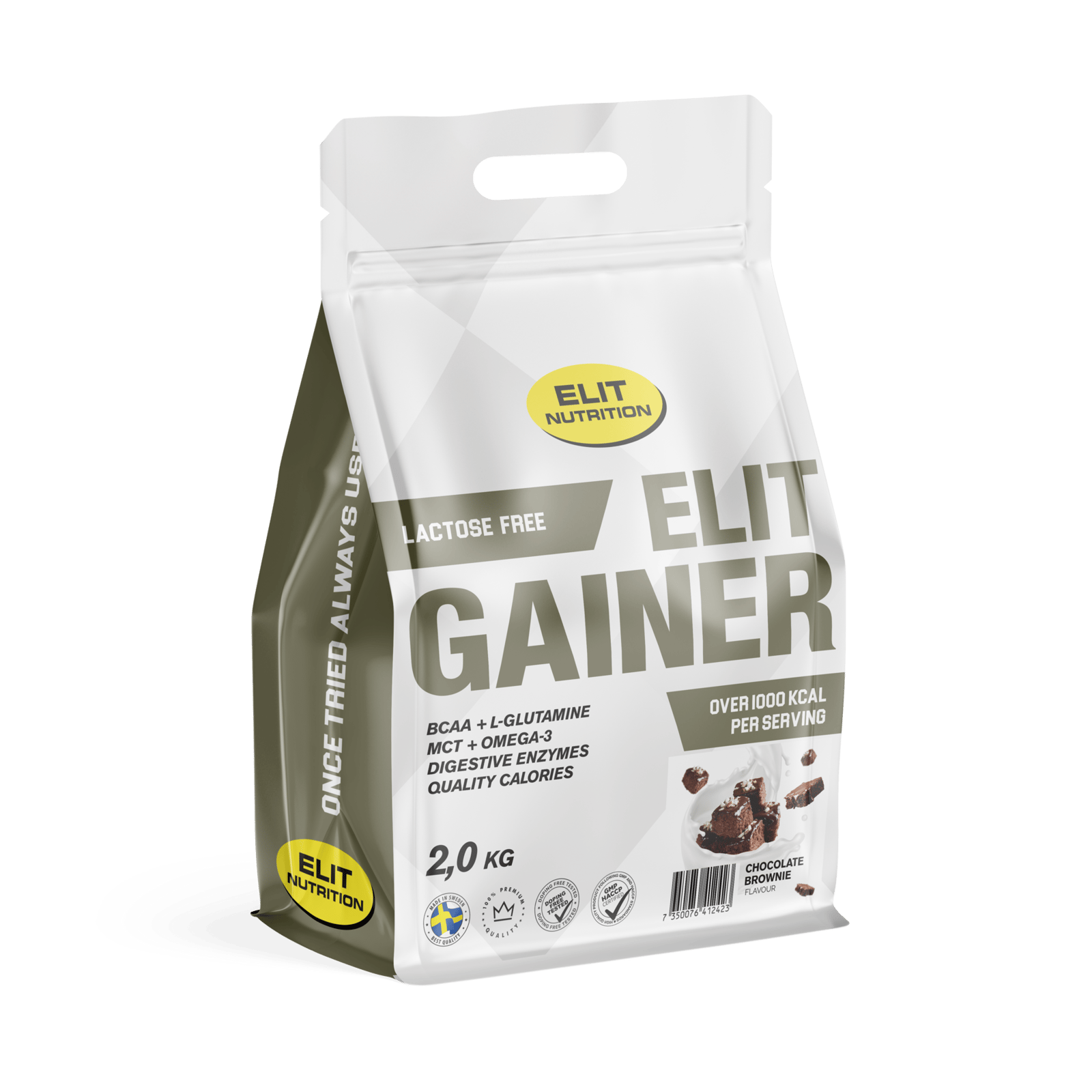 Elit Nutrition Gainer Laktosfri Chocolate Brownie 2kg