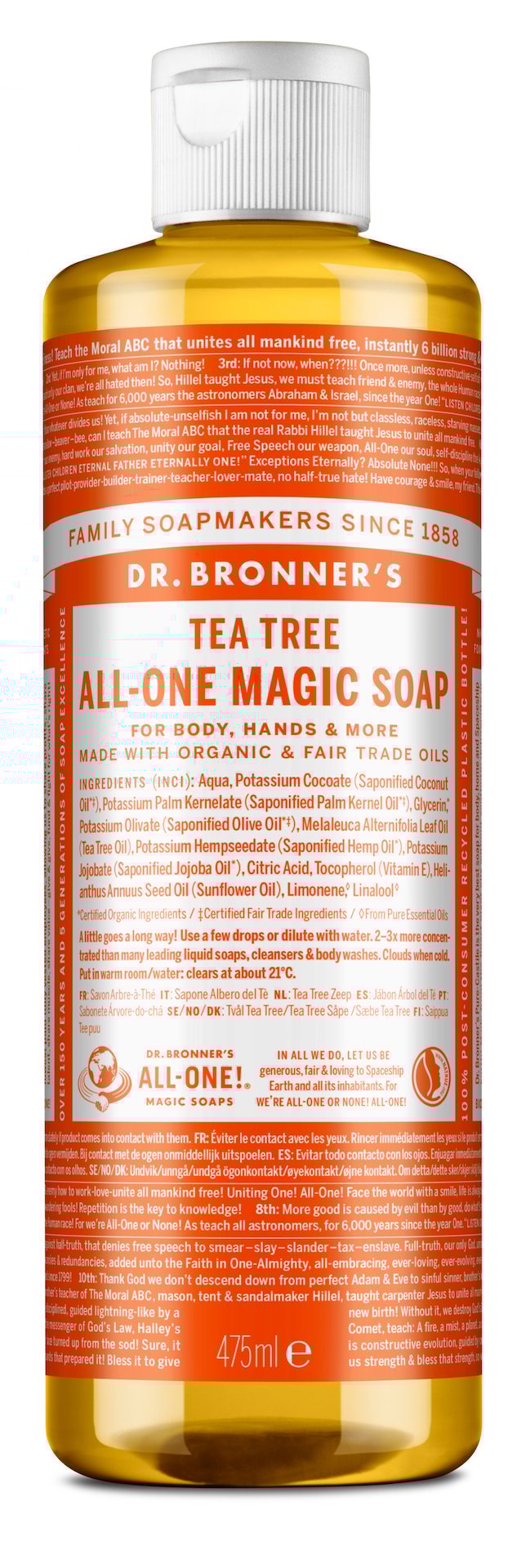 Dr. Bronner All One Tea Tree Liquid Soap 475 ml