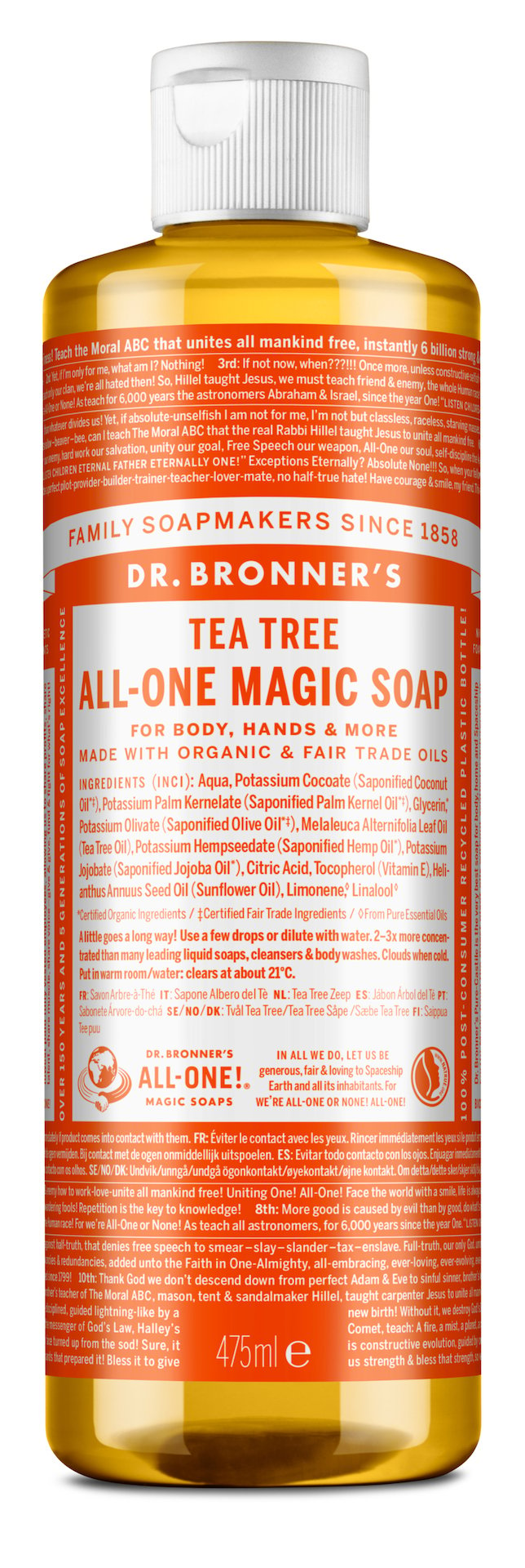 Dr. Bronner All One Tea Tree Liquid Soap 475 ml