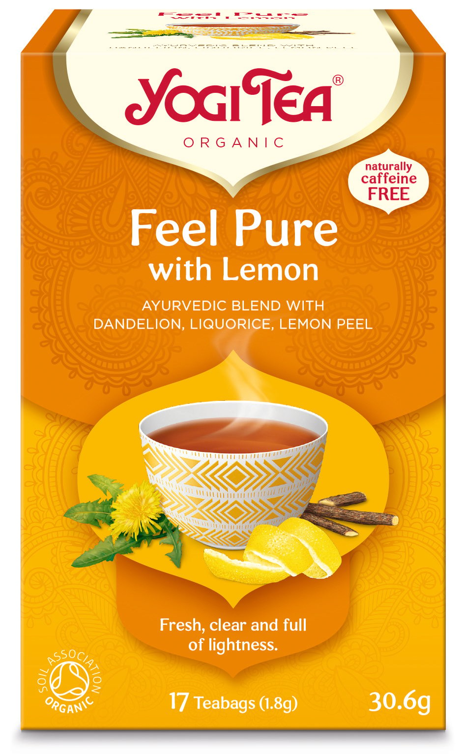 Yogi Tea Feel Pure Lemon KRAV 17 påsar