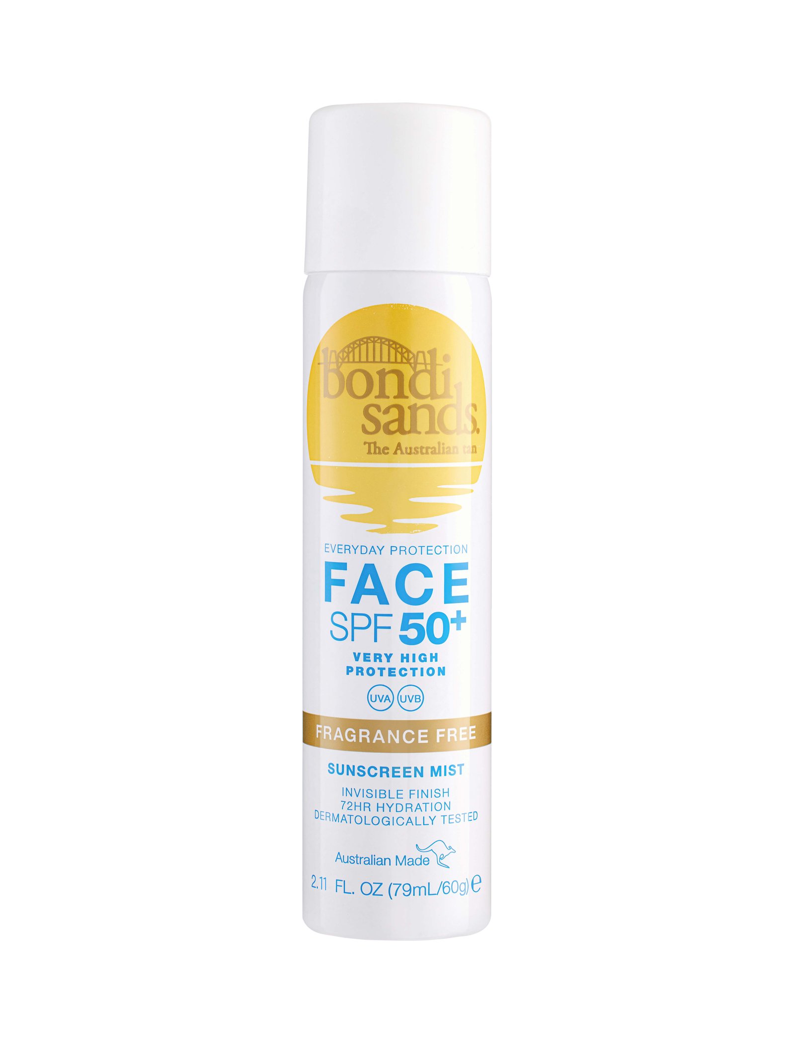 Bondi Sands SPF50+ Fragrance Free Face Sunscreen Mist 79 ml