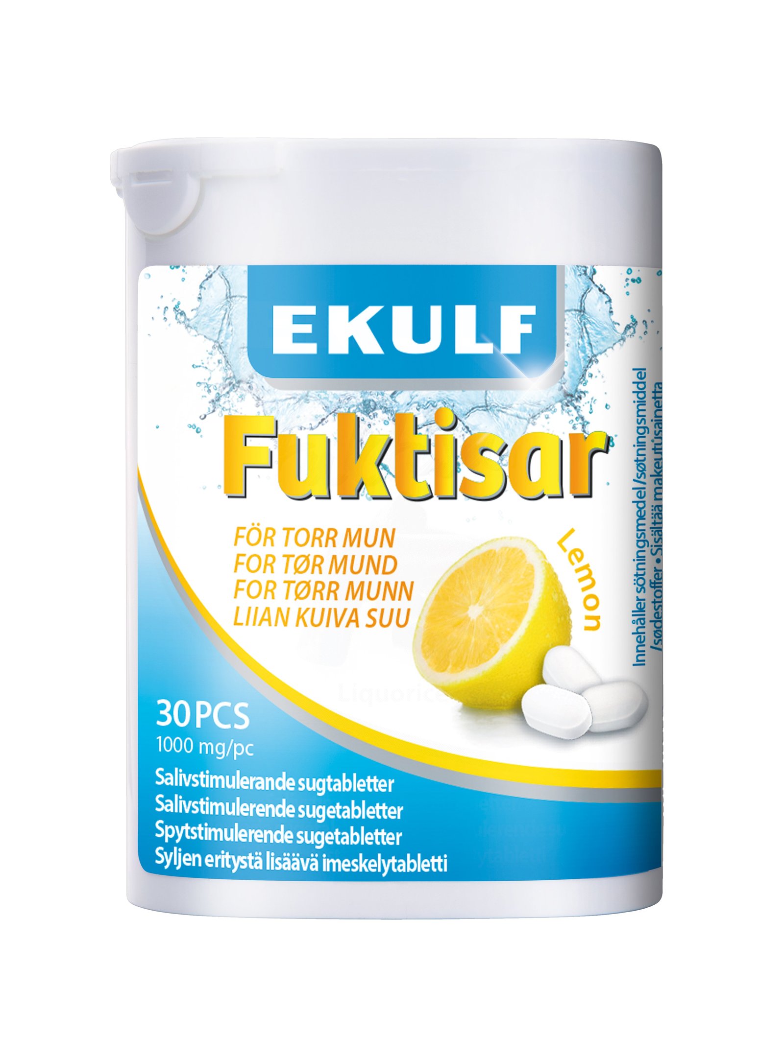 EKULF Fuktisar Lemon 30 sugtabletter
