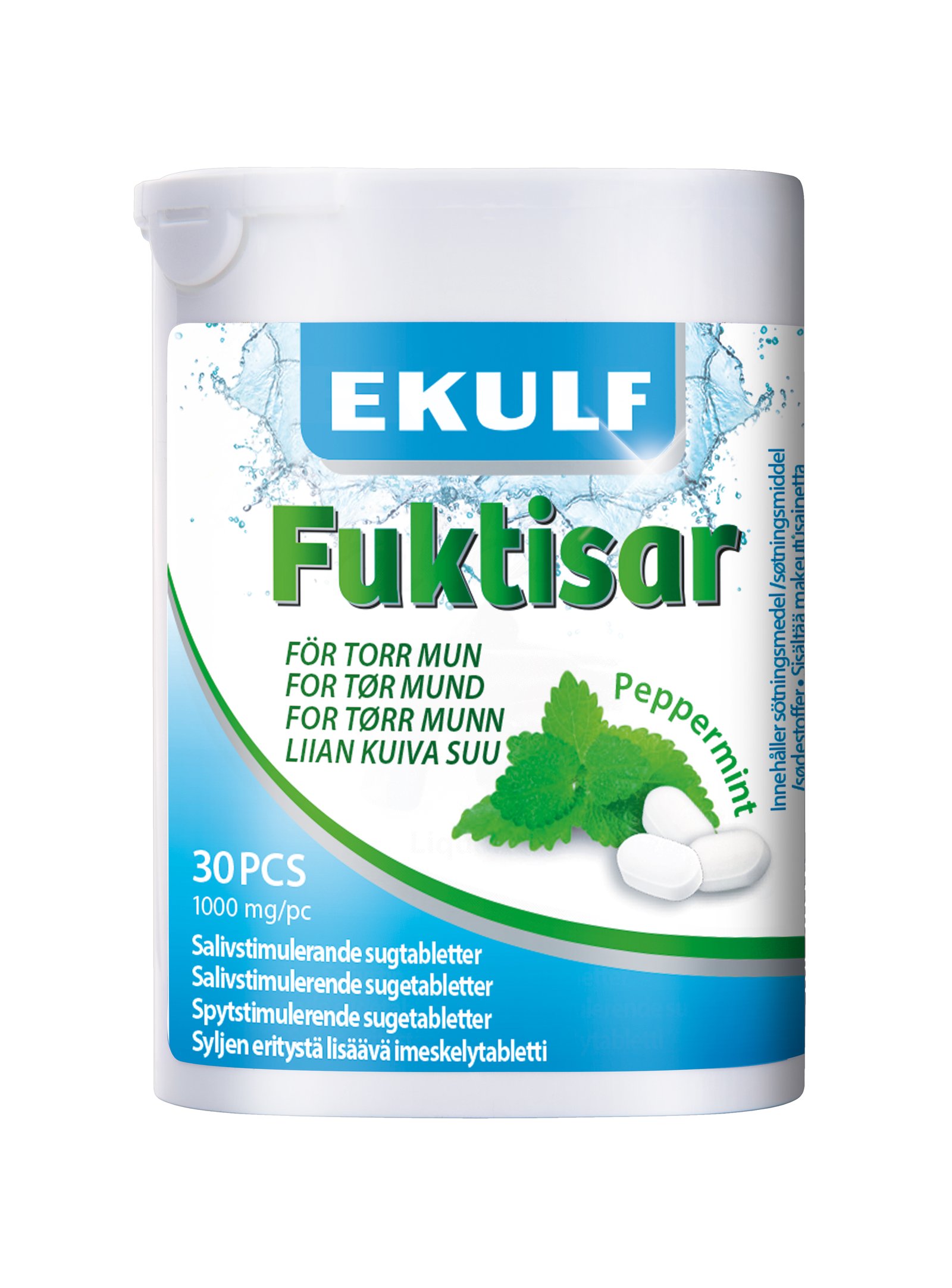 EKULF Fuktisar Peppermint 30 sugtabletter