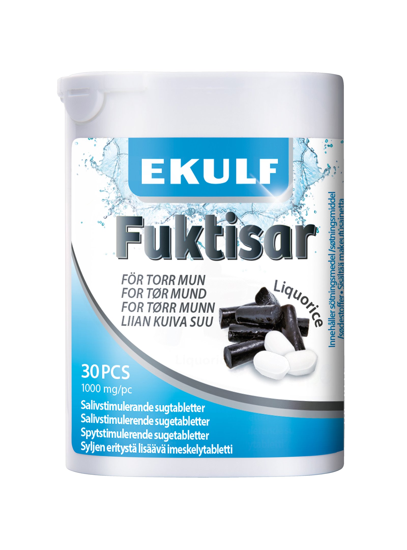 EKULF Fuktisar Liquorice 30 sugtabletter