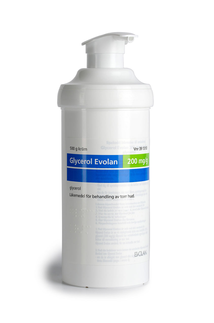 Evolan Glycerol Evolan Kräm 200mg/g Burk & Pump 500 g