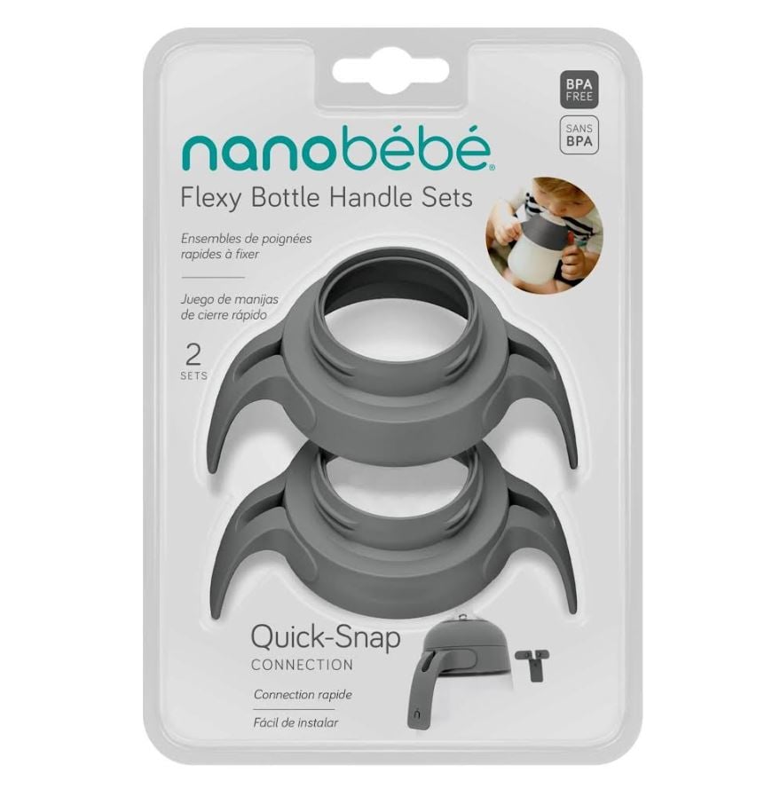 Nanobébé Handtag Flexy flaska grå 2st