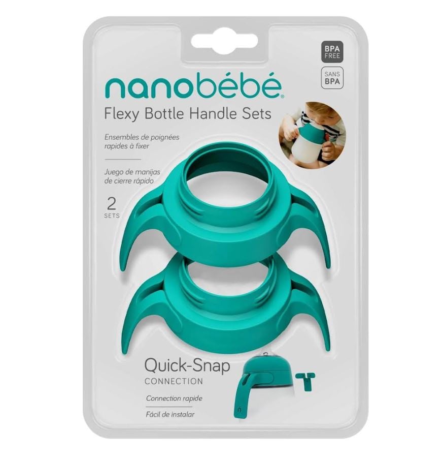 Nanobébé Handtag Flexy Flaska Turkos 2st