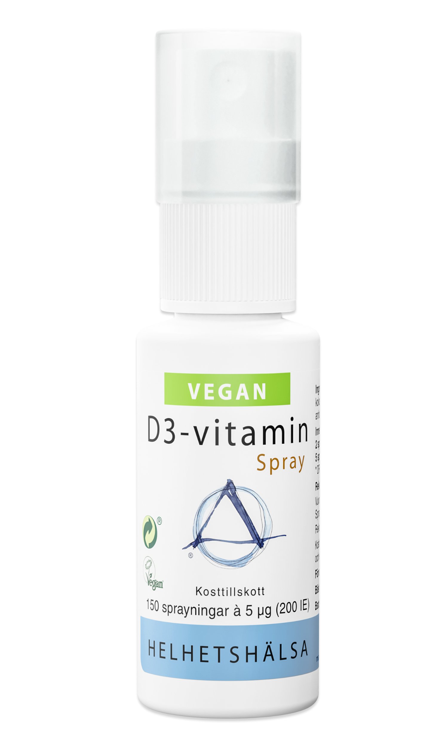 Helhetshälsa D3-vitamin 10 µg Spray Vegan 20 ml