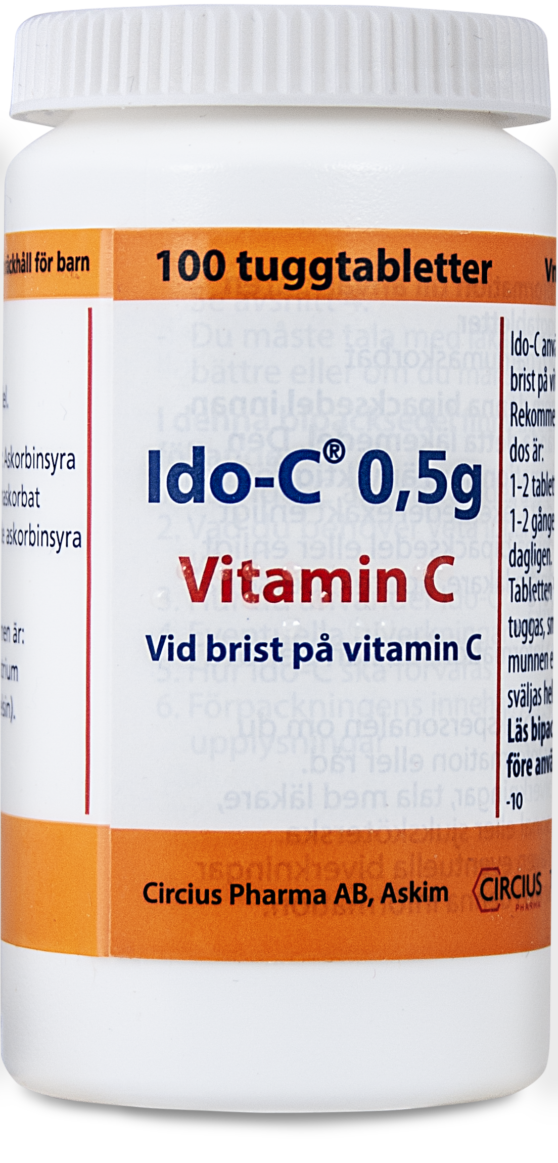 Ido-C 0,5 g Vitamin C 100 tuggtabletter