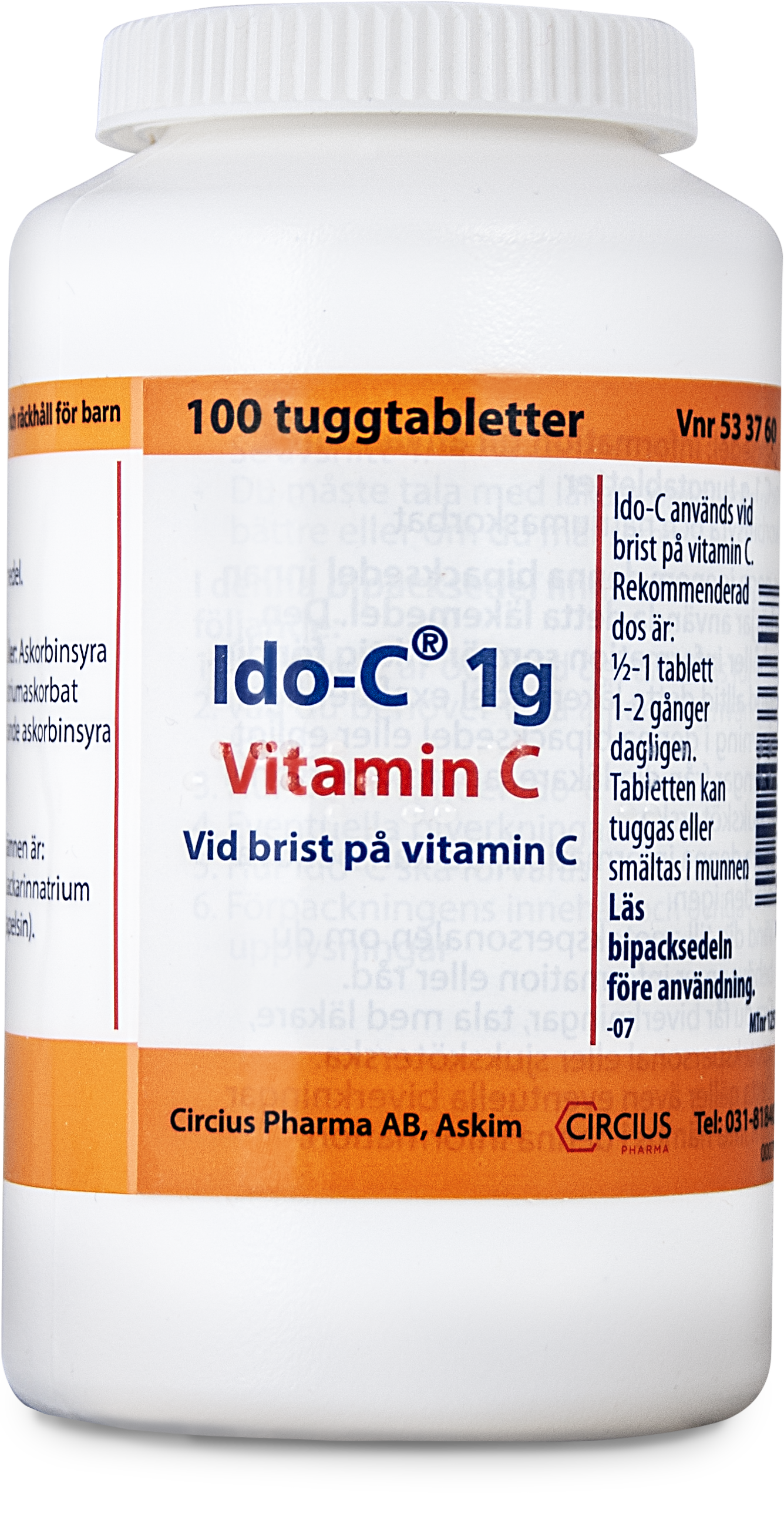 Ido-C 1 g Vitamin C 100 tuggtabletter