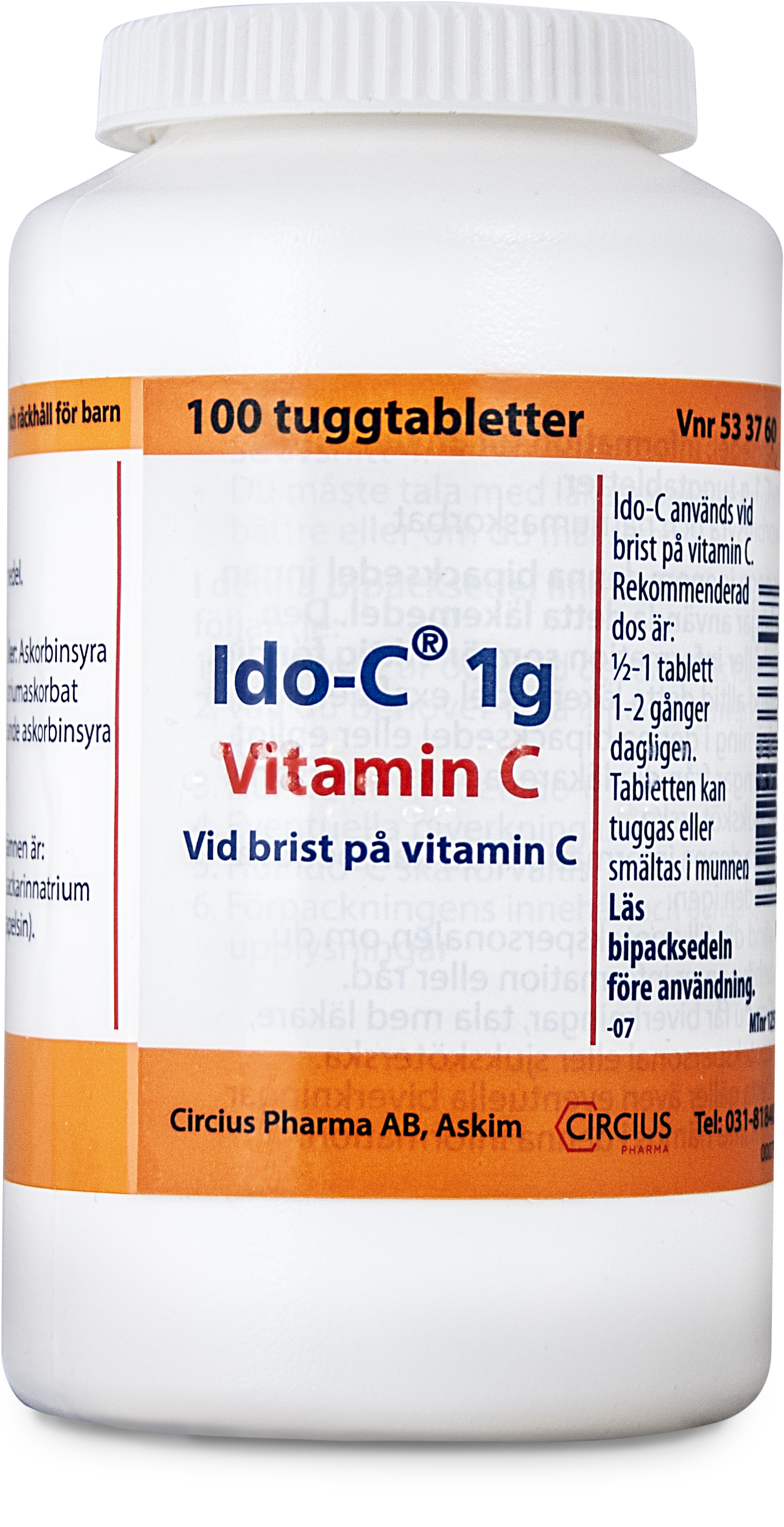 Ido-C 1 g Vitamin C 100 tuggtabletter