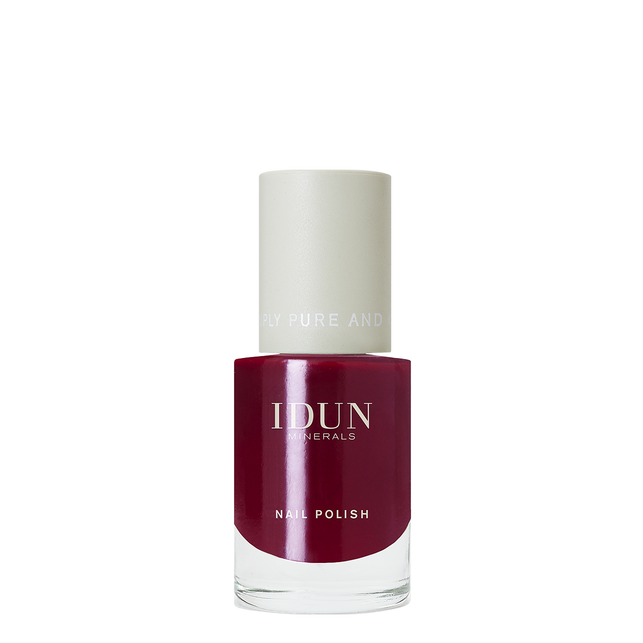 IDUN Minerals Nail Polish Jaspis Burgundy Red 11 ml