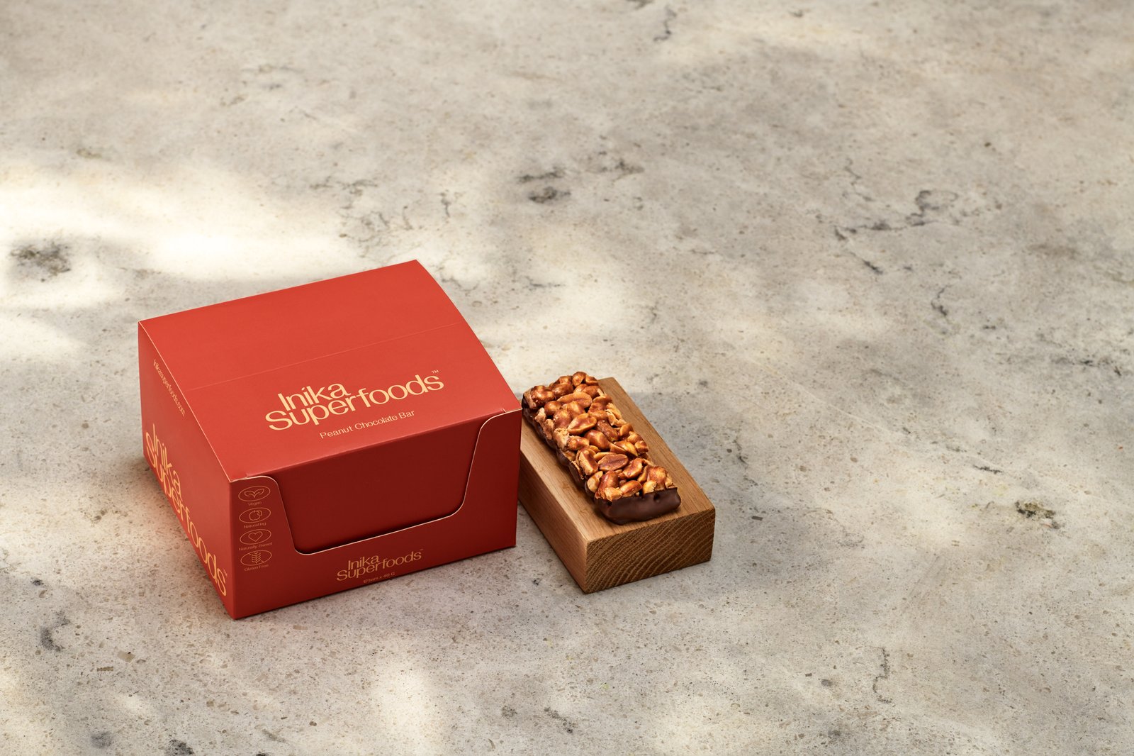 Inika Superfoods Peanut Chocolate Bar 12-pack
