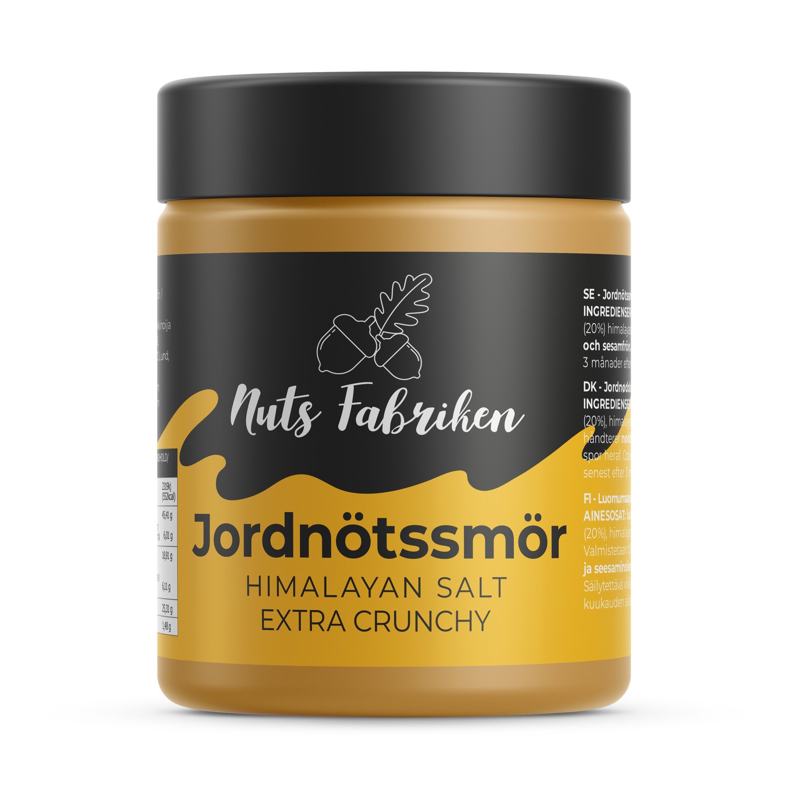 Nuts Fabriken Jordnötssmör Himalayan Salt Extra Crunchy  1kg