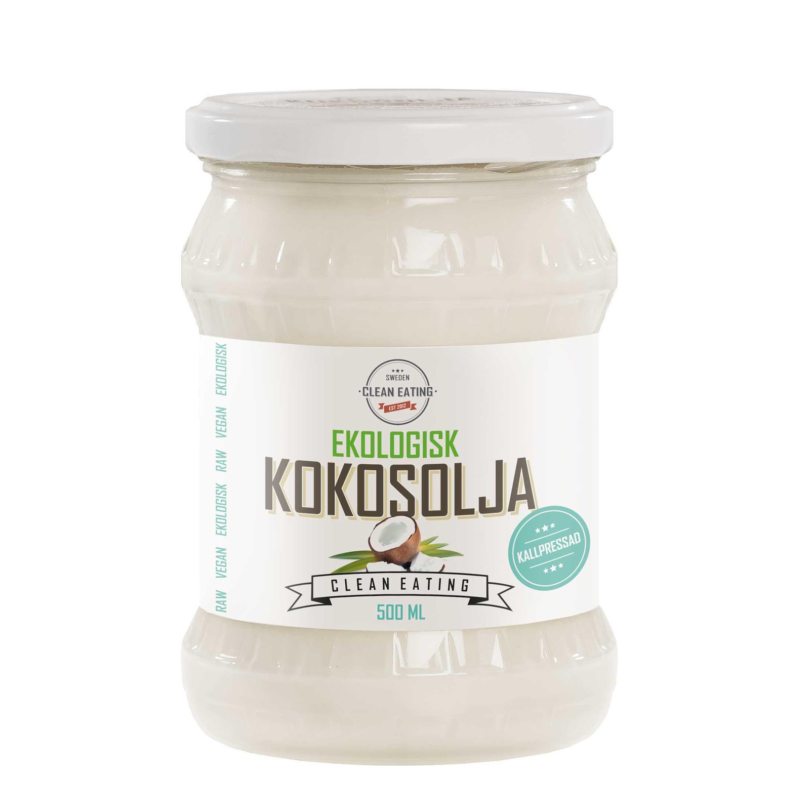 Clean Eating Kallpressad Kokosolja Eko 500 ml