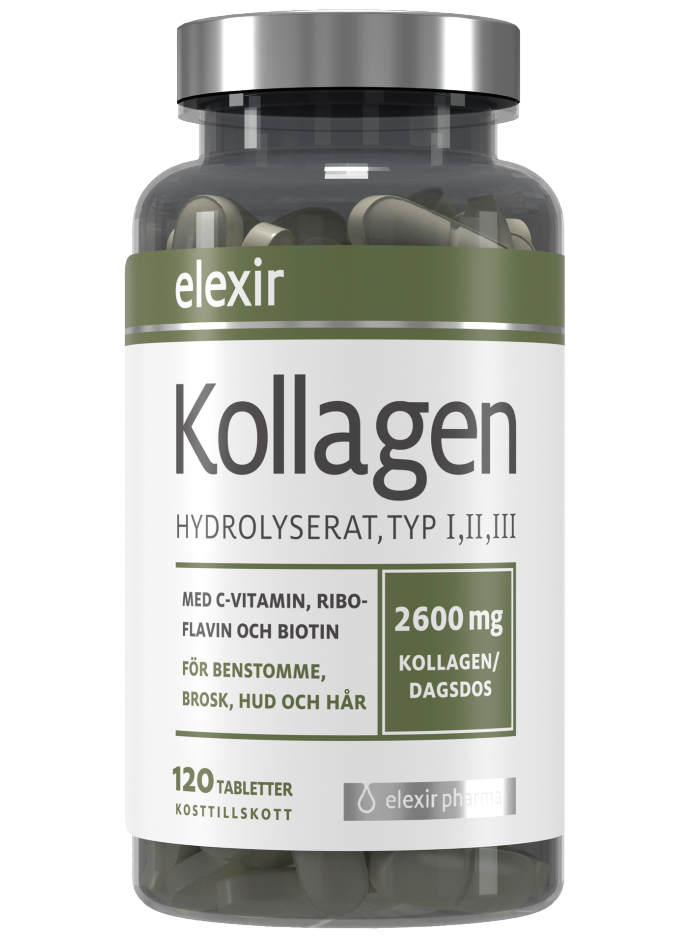 Elexir Pharma Kollagen 120 tabletter