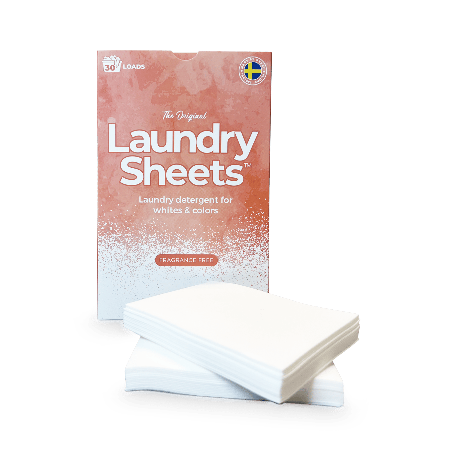 LAUNDRY SHEETS Tvättmedel Fragrance Free 30 st
