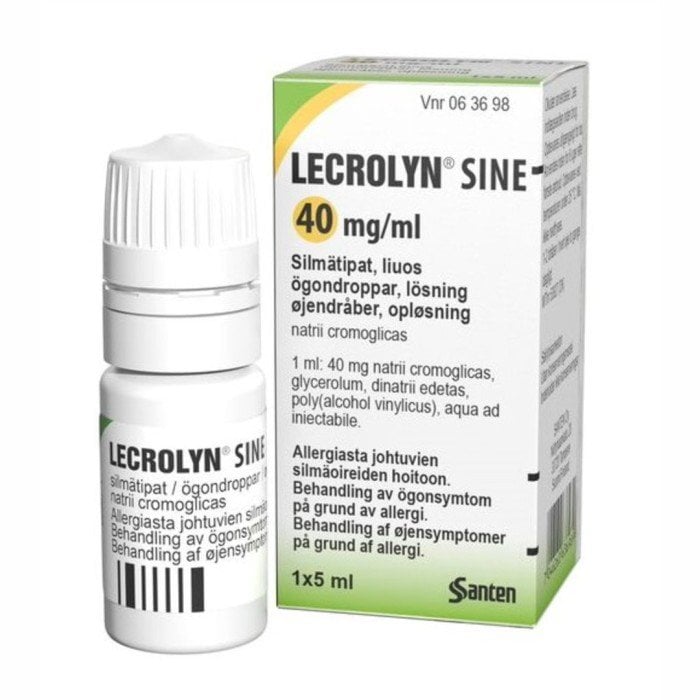Lecrolyn Sine 40 mg/ml Ögondroppar 5 ml