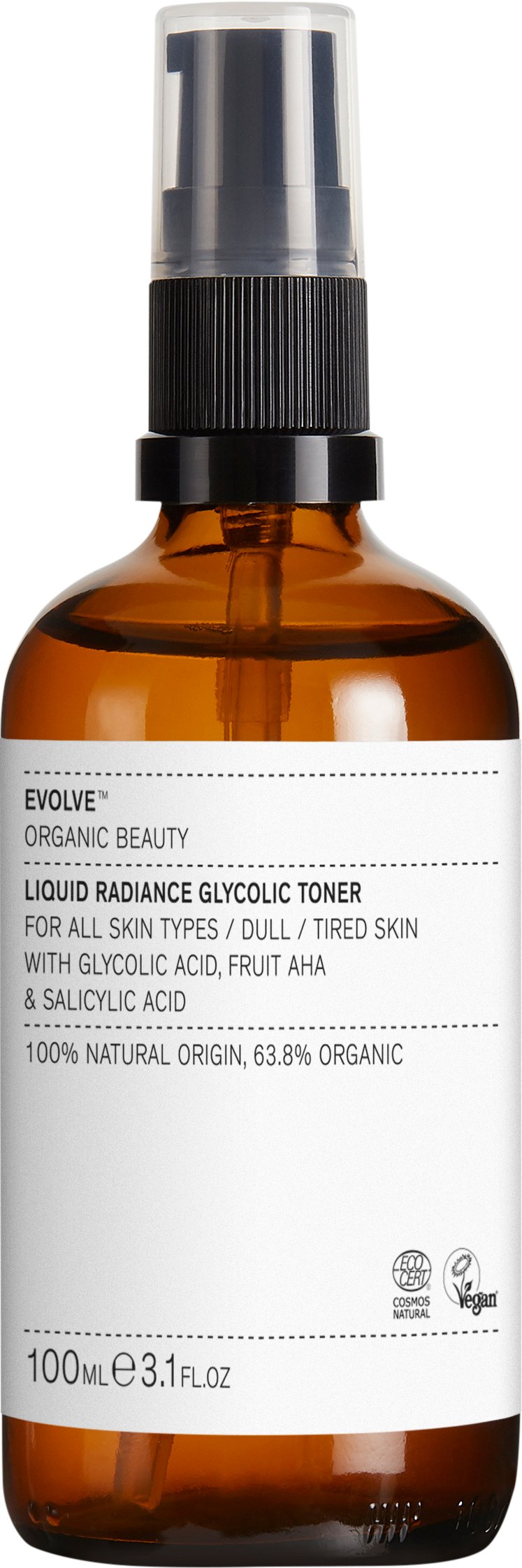 Evolve Organic Beauty Liquid Radiance Glycolic Toner 100 ml