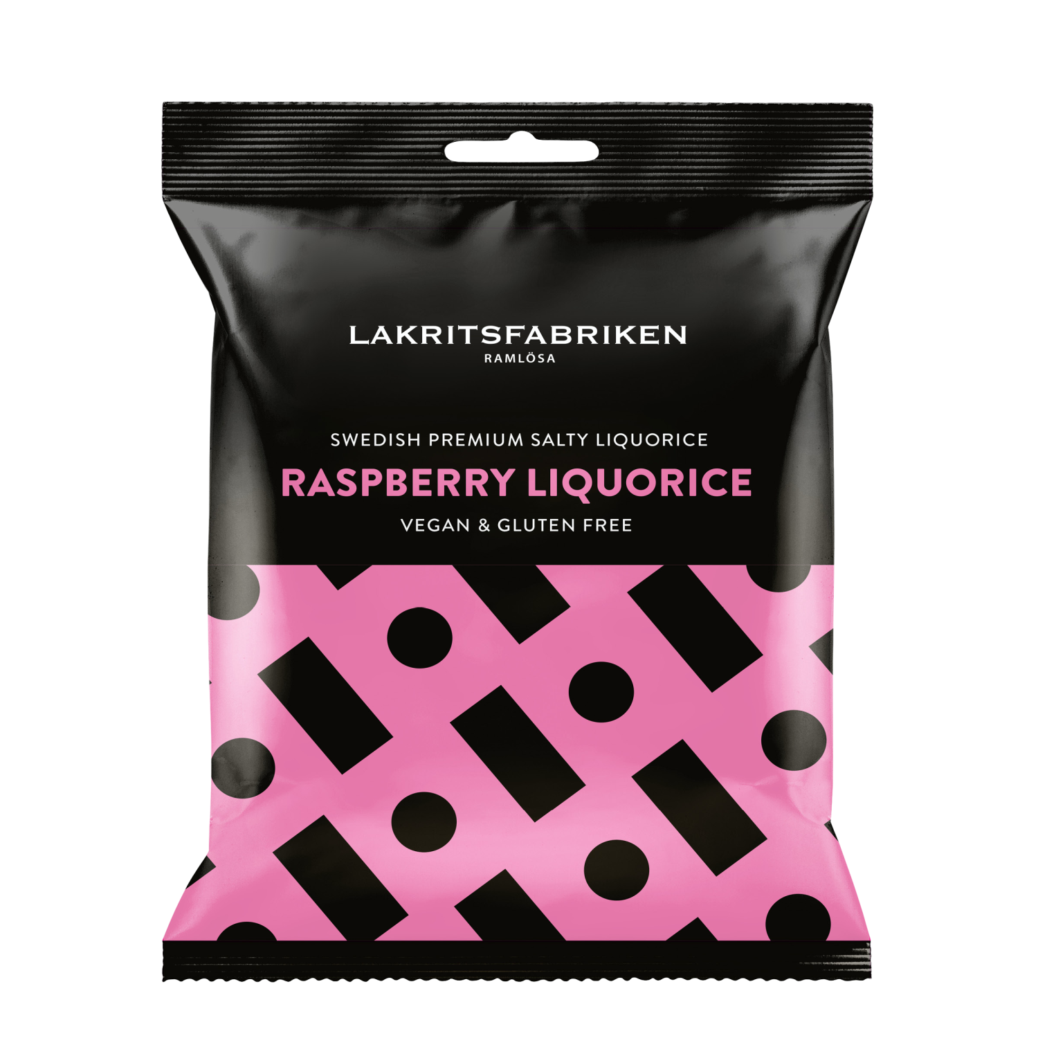 Lakritsfabriken Premium White Salty Raspberry Liquorice 100 g