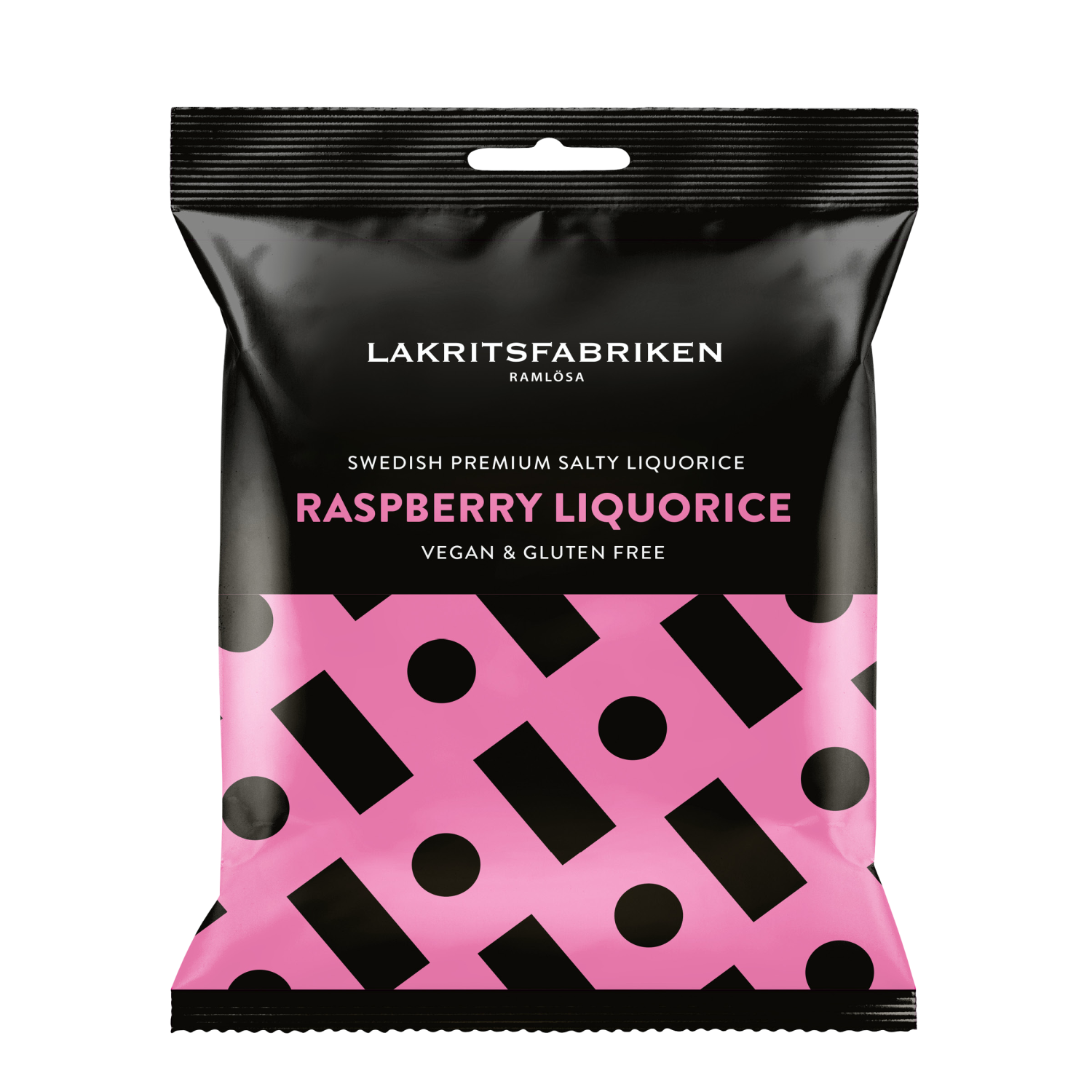 Lakritsfabriken Premium White Salty Raspberry Liquorice 100 g