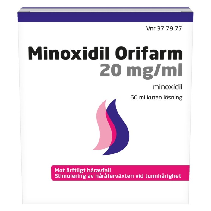 Orifarm Minoxidil Orifarm 20 mg/ml Kutan Lösning 60 ml