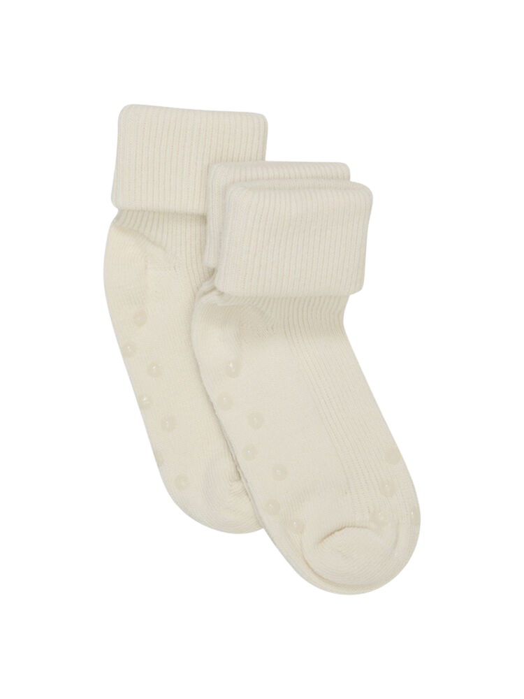 minymo Baby Rib Socks Stl 15/18 White 1 par