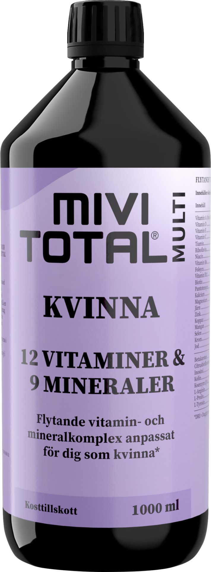 Mivitotal Kvinna Multivitaminer & Mineraler 1000 ml