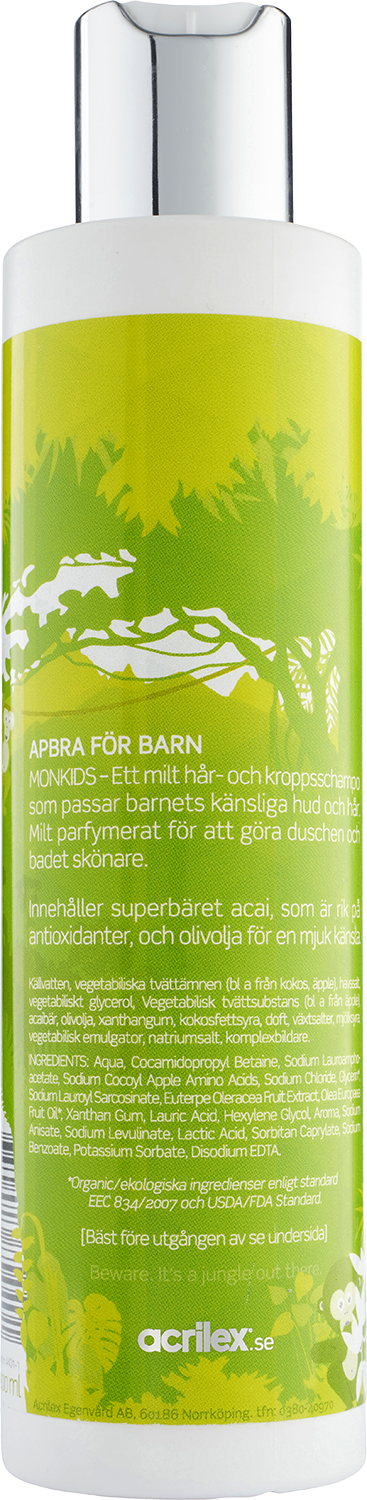 Monkids Naturliga Schampo & Tvål Barn 200 ml