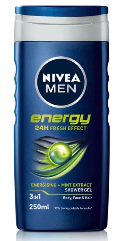 NIVEA MEN Shower Gel Energy 250 ml
