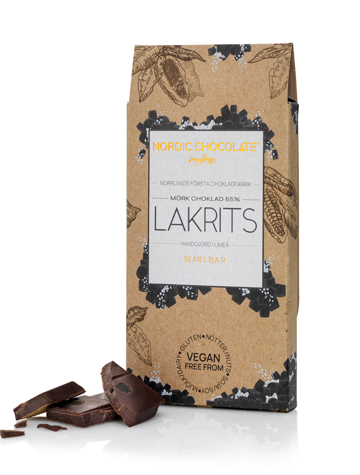 Vintage Plantations / Nordic Chocolate 65% Choklad Med Lakrits 90 g