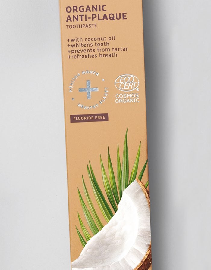 Ecodenta Cosmos Organic Anti-plaque Toothpaste Coconut Oil 75 ml