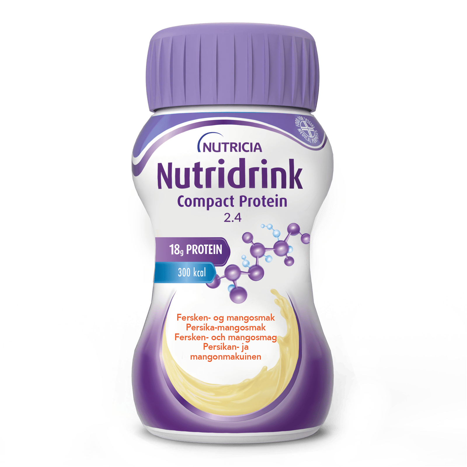 Nutridrink Compact Protein Persika-Mangosmak 4 x 125 ml