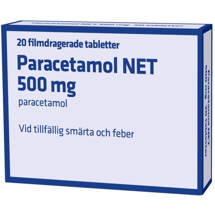 NET Paracetamol NET 500 mg 20 tabletter