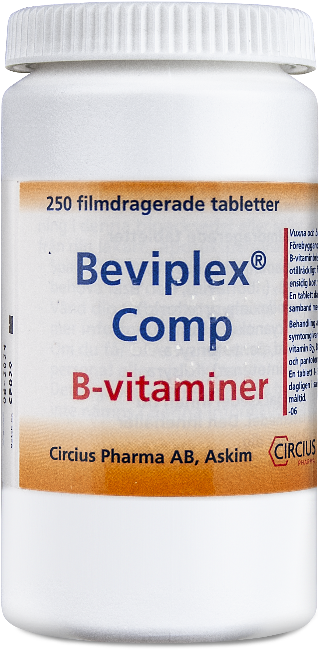 Beviplex Comp 250 tabletter