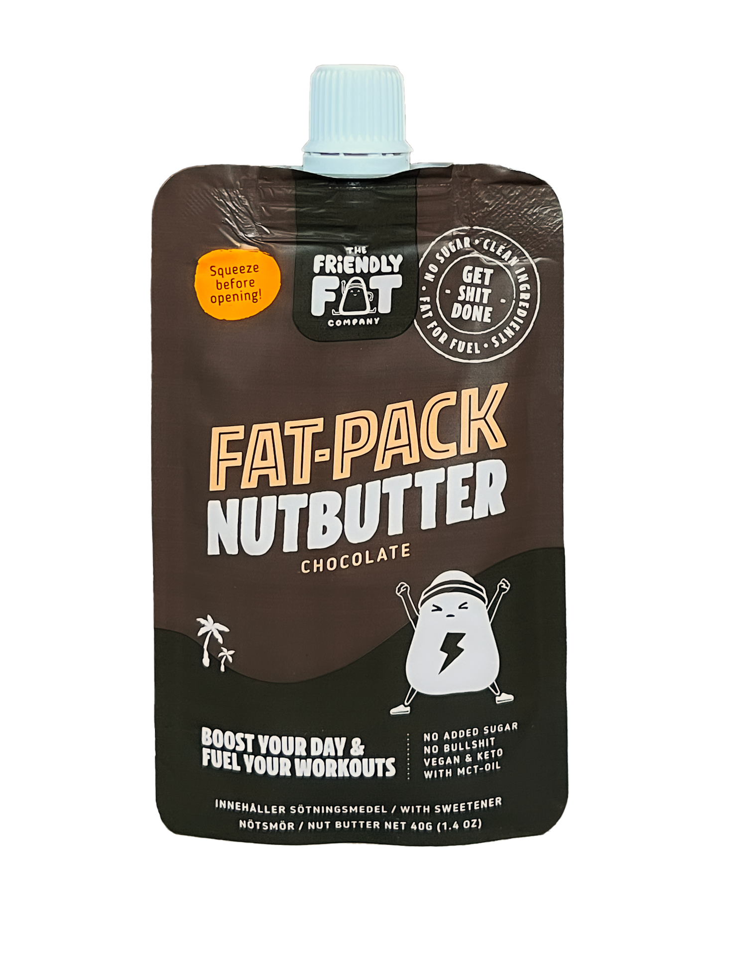 The Friendly Fat Company Fat-Pack Nutbutter Chocolate 40g
