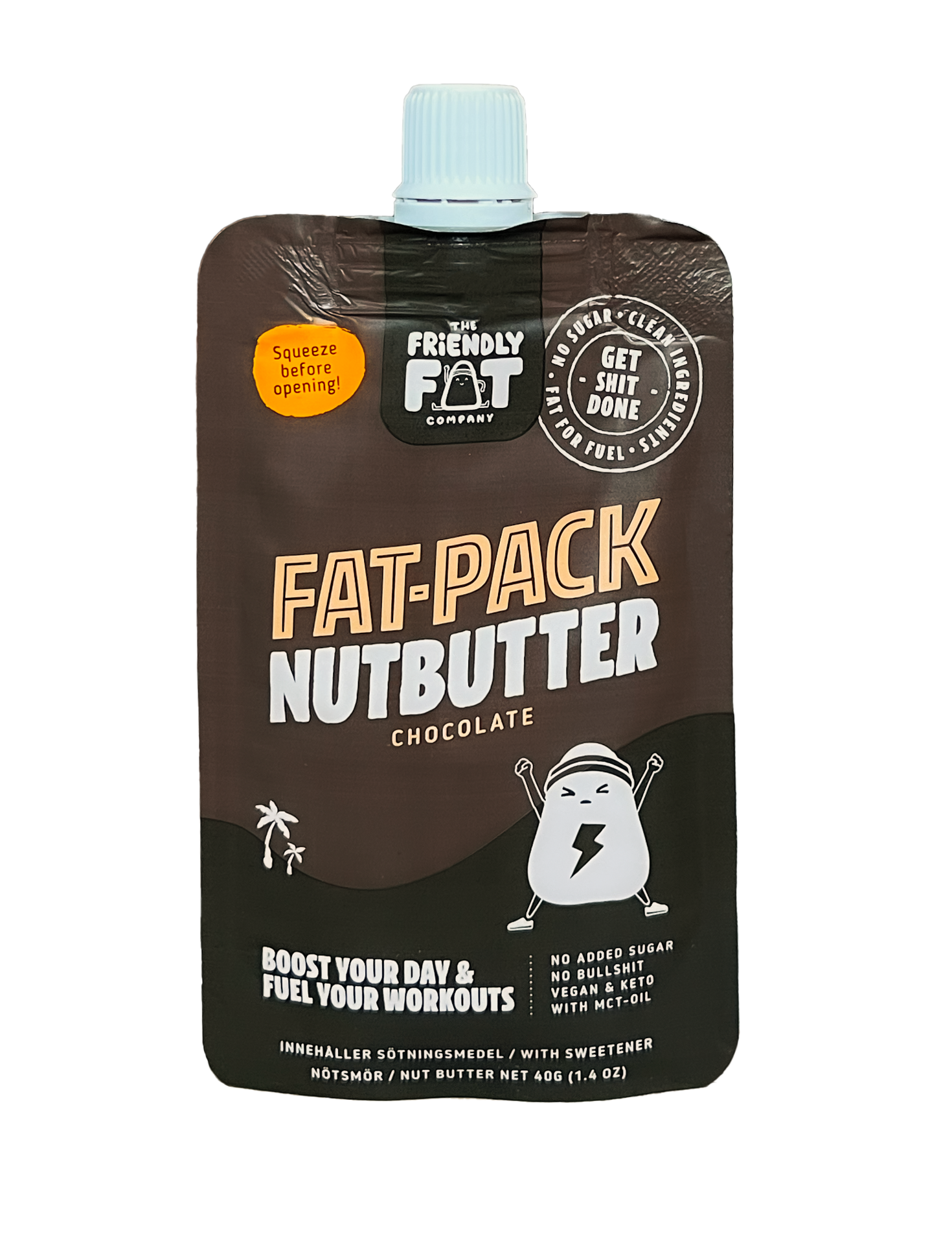 The Friendly Fat Company Fat-Pack Nutbutter Chocolate 40g