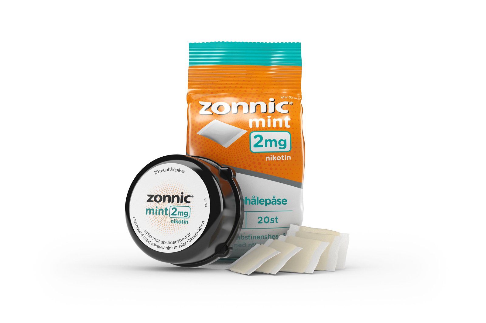 Zonnic Mint 2 mg Munhålepåse 20 st