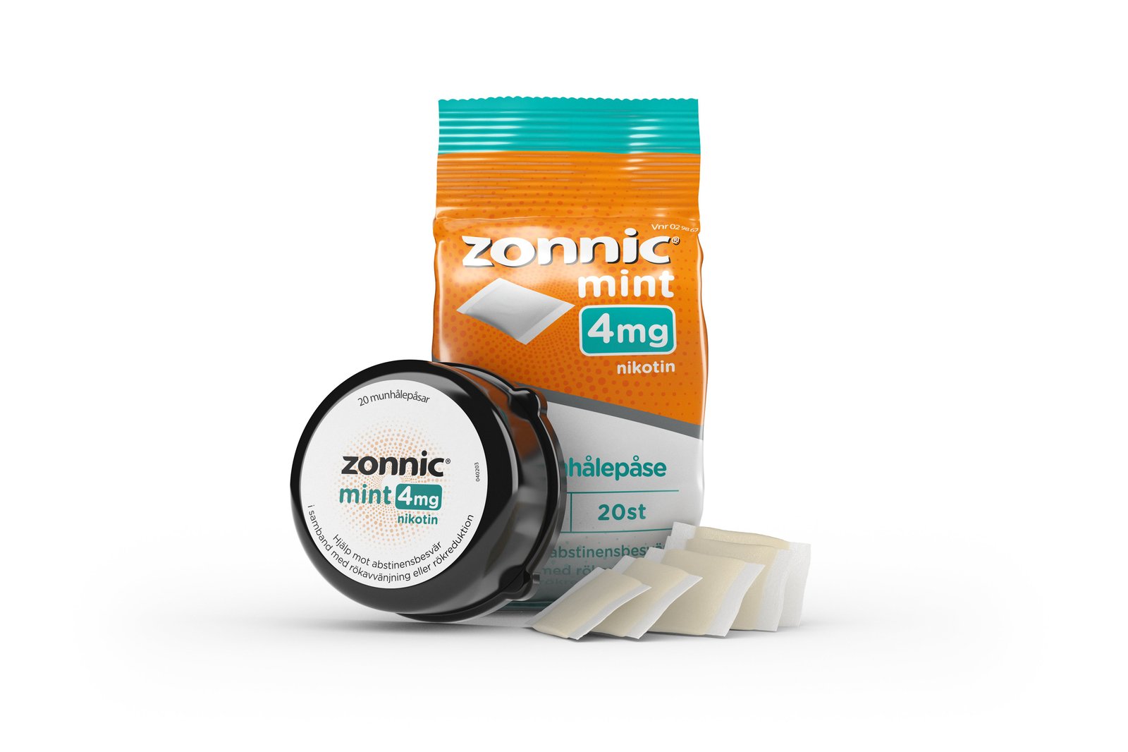 Zonnic Mint 4 mg Munhålepåse 20 st