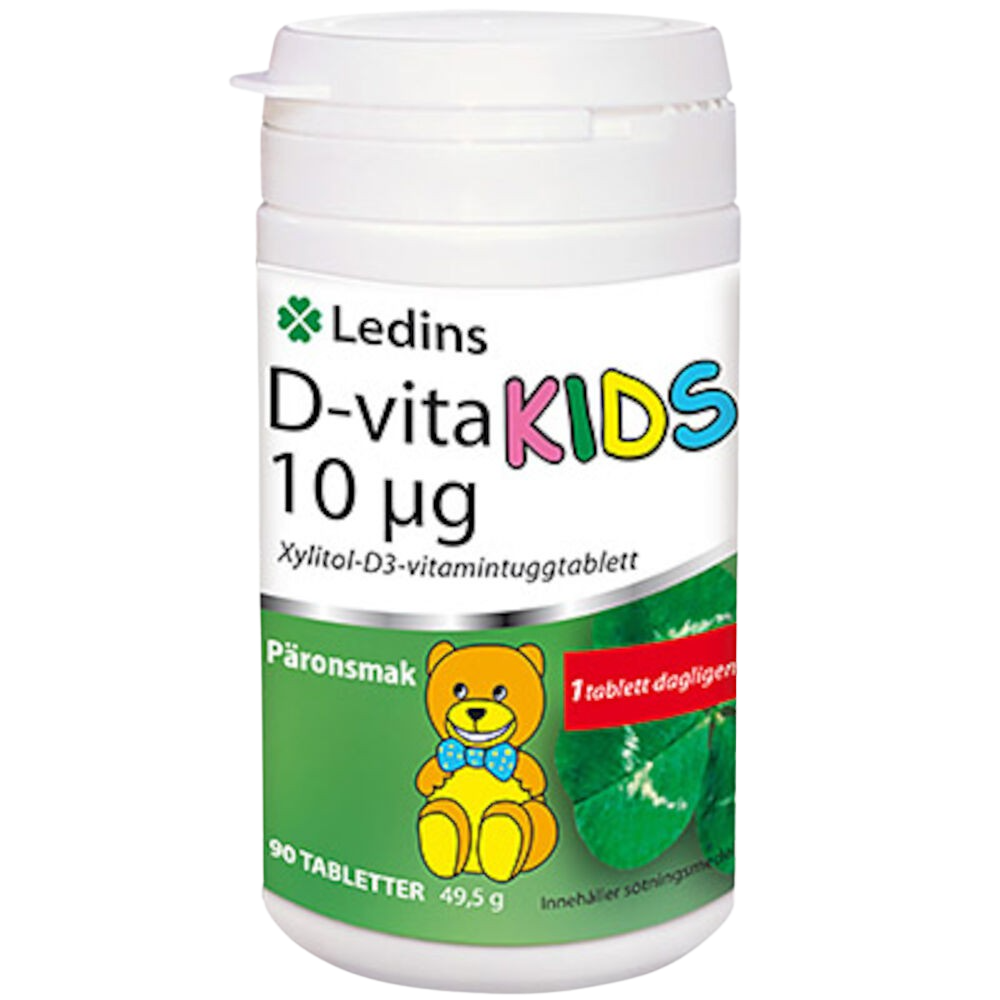 Ledins D-vita Kids 10µg 90 tabletter