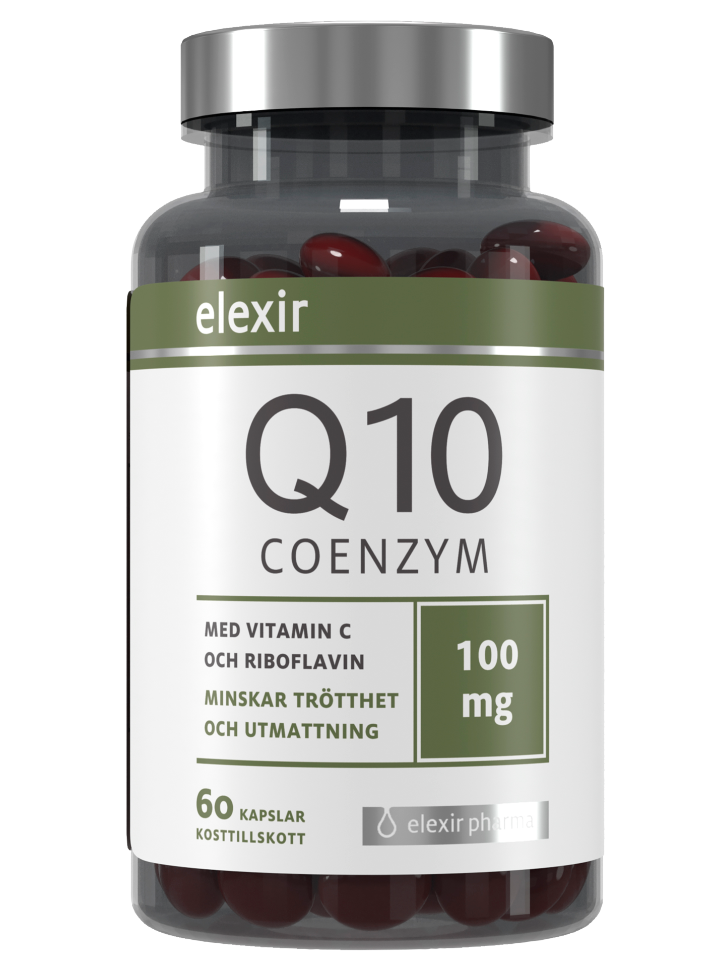 Elexir Pharma Coenzyme Q10 100 mg 60 kapslar