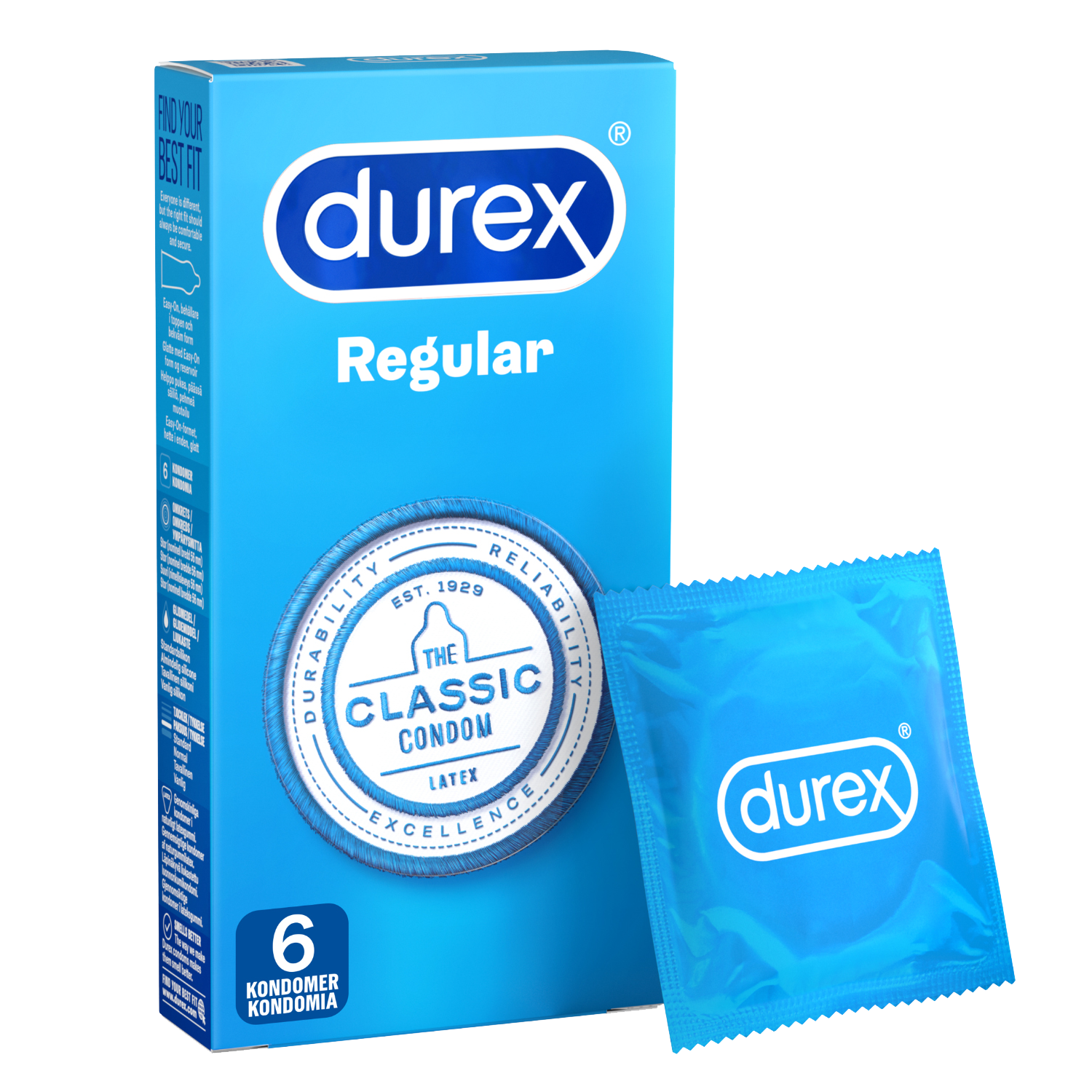 Durex Regular The Classic Condom 6 st