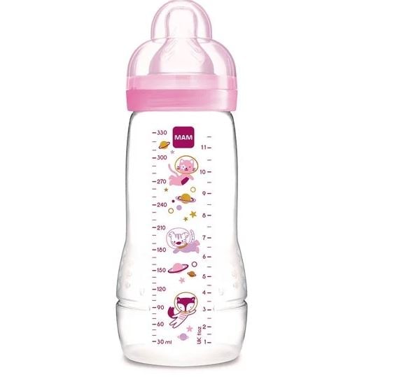 MAM Easy Active Baby Bottle Nappflaska 4+ Månader 330 ml - Olika färger