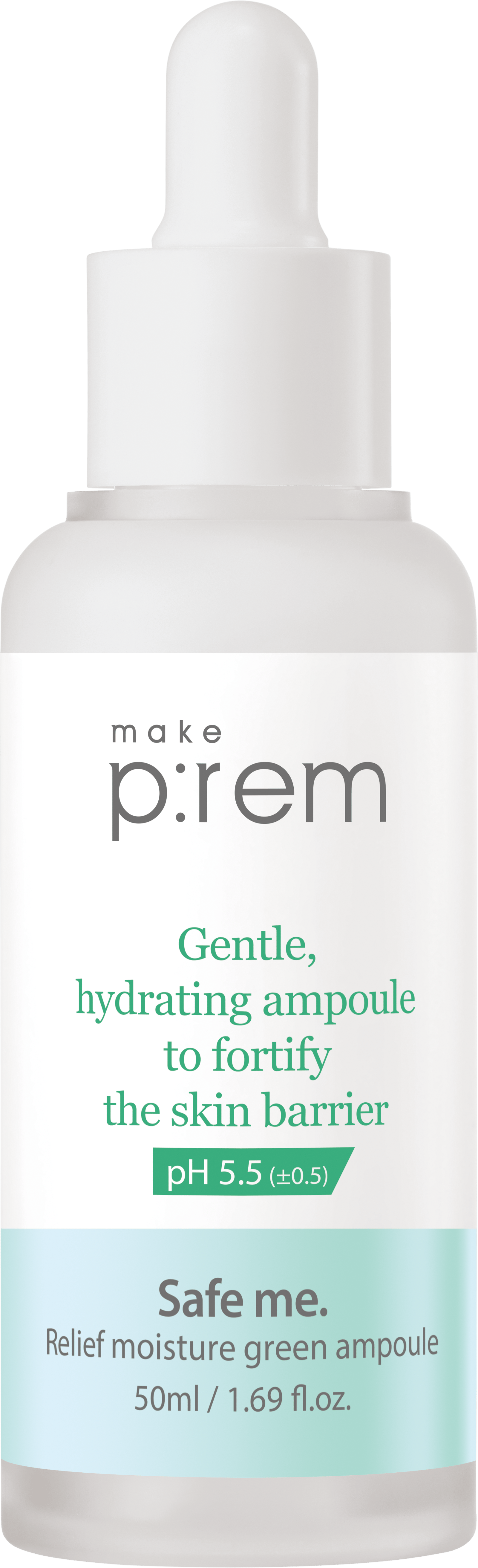 Make p:rem Safe me. Relief moisture green ampoule