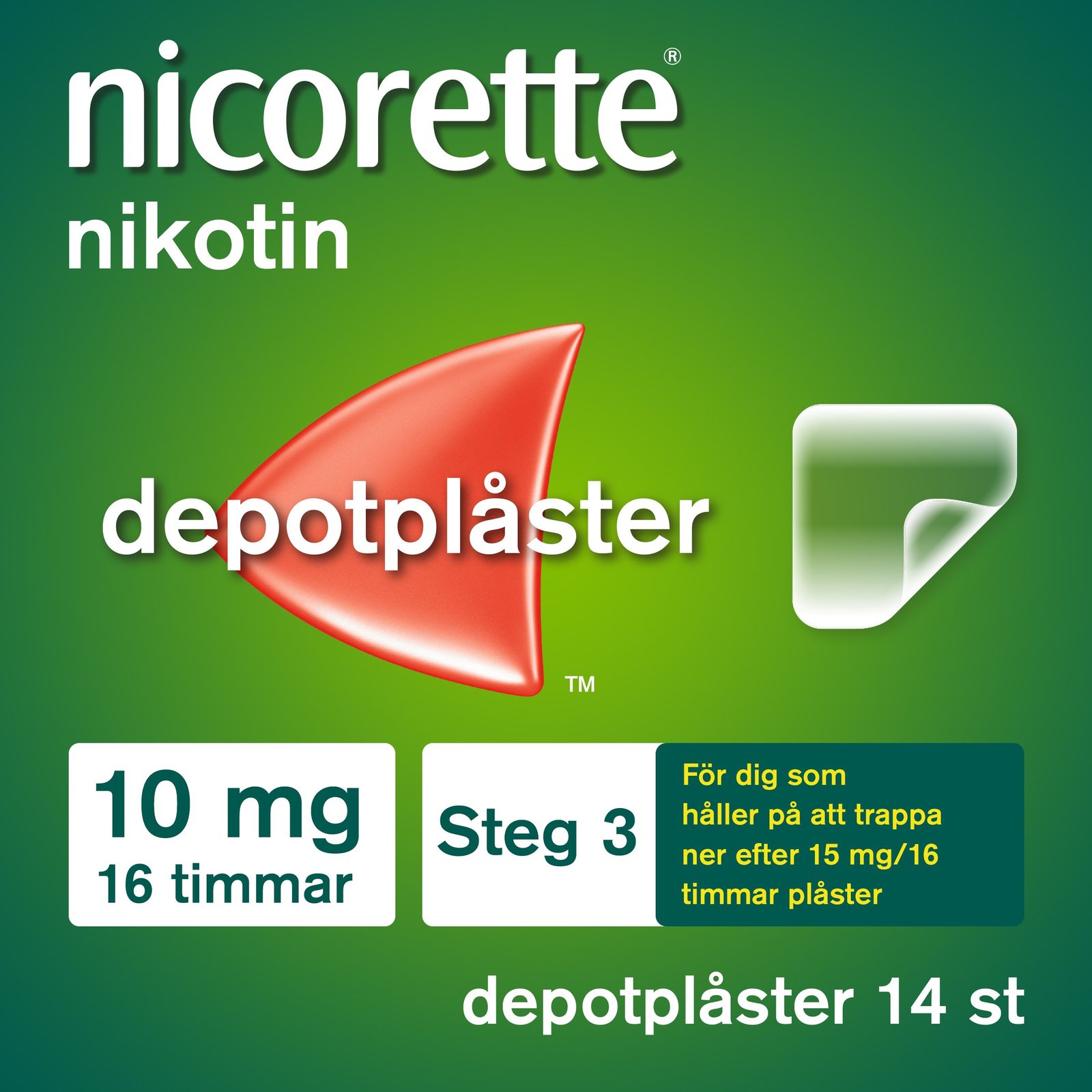 Nicorette Novum Depotplåster 10 mg 14 st