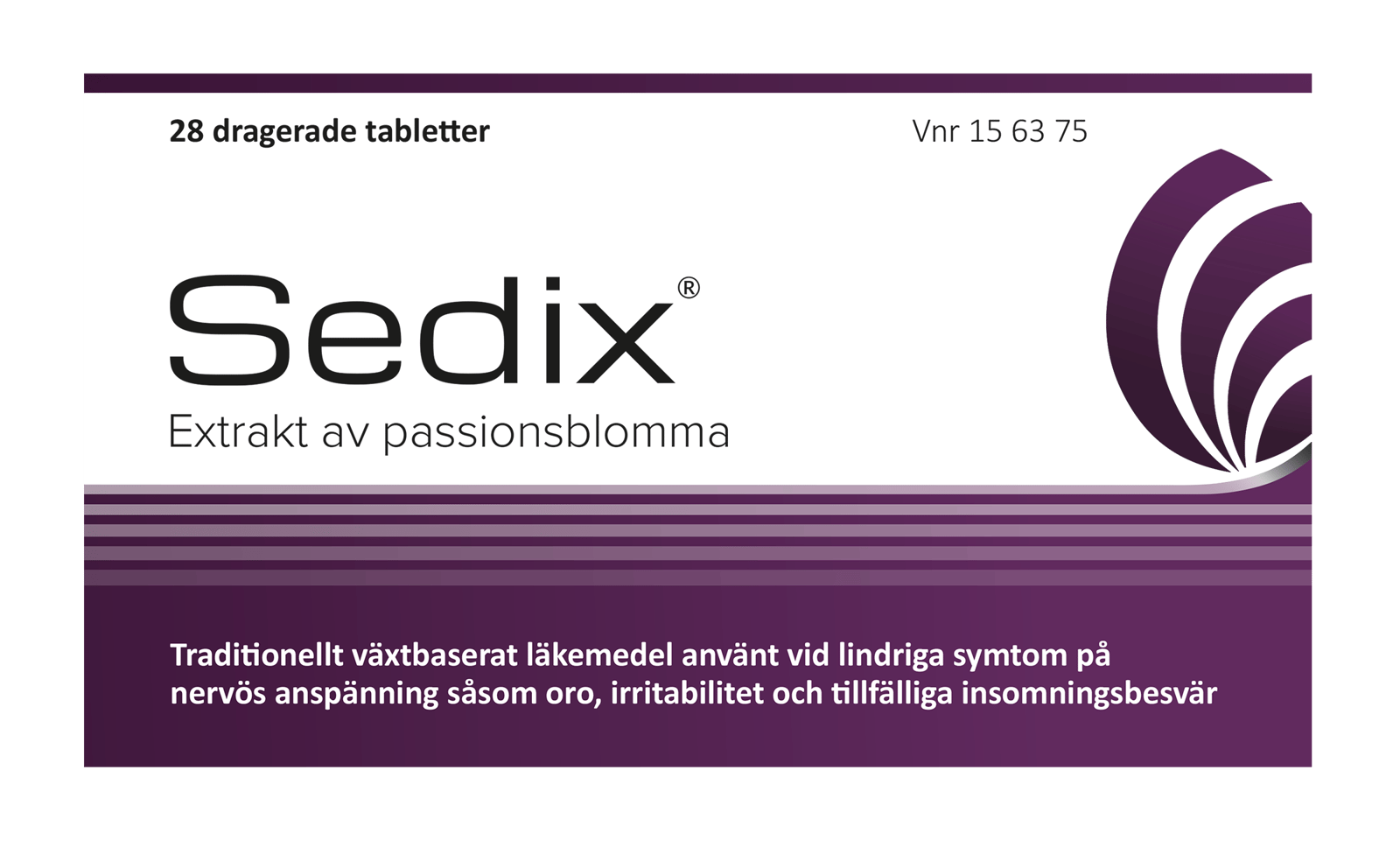Sedix Extrakt av passionsblomma 28 tabletter