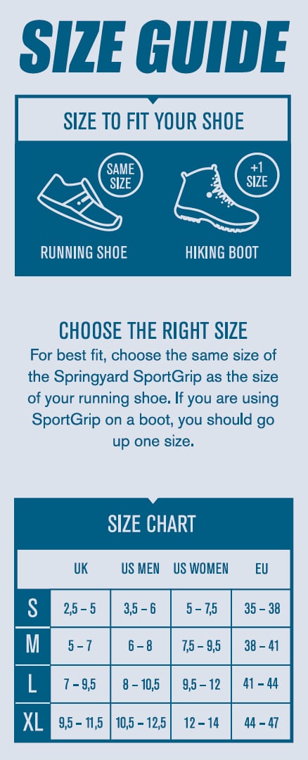 Springyard SportGrip Runsafe Broddar Stl 35-38